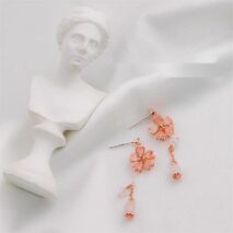 Handmade Cherry Blossom Dangle Earrings - ArtGalleryZen