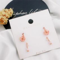 Handmade Cherry Blossom Dangle Earrings - ArtGalleryZen
