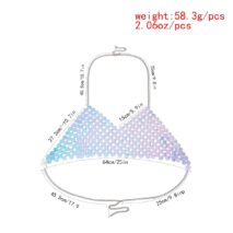 Handmade Colorful Squamous Sequin Disco Skirt Bra Set - ArtGalleryZen