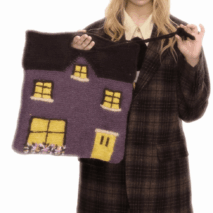 Handmade Cottage Knitted Tote Bag - ArtGalleryZen