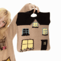 Handmade Cottage Knitted Tote Bag - ArtGalleryZen