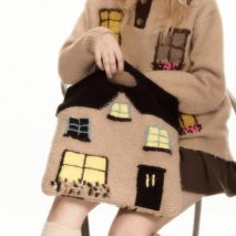 Handmade Cottage Knitted Tote Bag - ArtGalleryZen