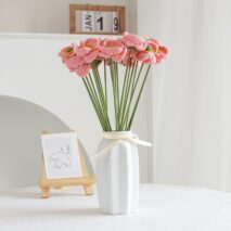 Handmade Crochet Corn Poppy Flower - ArtGalleryZen