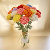 Handmade Crochet Rose Flower - ArtGalleryZen