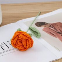 Handmade Crochet Rose Flower - ArtGalleryZen
