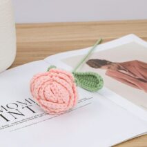 Handmade Crochet Rose Flower - ArtGalleryZen