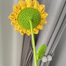 Handmade Crochet Sunflower - ArtGalleryZen