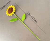 Handmade Crochet Sunflower - ArtGalleryZen