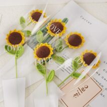 Handmade Crochet Sunflower - ArtGalleryZen