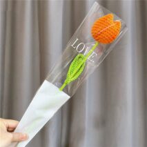 Handmade Crochet Tulip Flower - ArtGalleryZen