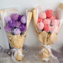 Handmade Crochet Tulip Flower - ArtGalleryZen