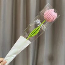 Handmade Crochet Tulip Flower - ArtGalleryZen