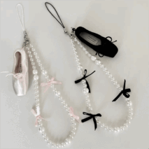 Handmade Crystal Seed Bead Pearl Dance Theatrical Phone Strap - ArtGalleryZen