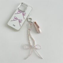 Handmade Crystal Seed Bead Pearl Dance Theatrical Phone Strap - ArtGalleryZen