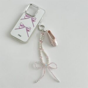 Handmade Crystal Seed Bead Pearl Dance Theatrical Phone Strap - ArtGalleryZen