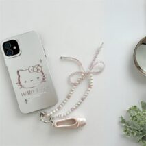 Handmade Crystal Seed Bead Pearl Dance Theatrical Phone Strap - ArtGalleryZen