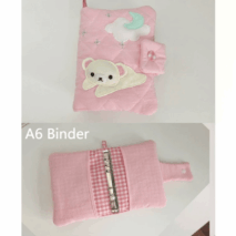 Handmade Cute Korilakkuma A5 A6 Fabric Binder Cover - ArtGalleryZen