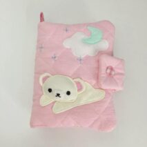 Handmade Cute Korilakkuma A5 A6 Fabric Binder Cover - ArtGalleryZen