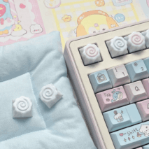 Handmade Cute Narutomaki DIY Keyboard Accessories Resin Keycap - ArtGalleryZen