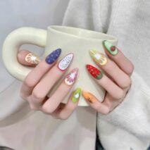 Handmade Fruit Party 3D Press on Nails False Nail - ArtGalleryZen