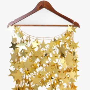 Handmade Gold Silver Tone Hollow Star Sequins Sleeveless Tank Top - ArtGalleryZen