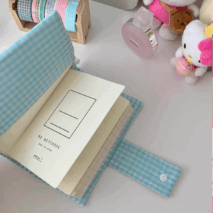 Handmade Heart Satin Bowknot A6 Fabric Book Cover - ArtGalleryZen