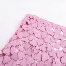 Handmade Pink Heart Sequins Patchwork Strappy Nightclub Party Mini Skirt - ArtGalleryZen