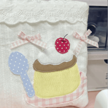 Handmade Pudding Dessert A6 B6 A5 Fabric Book Cover - ArtGalleryZen