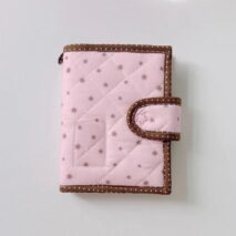 Handmade Star Polka Dot Pink A6 B6 A5 Fabric Book Cover - ArtGalleryZen