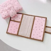 Handmade Star Polka Dot Pink A6 B6 A5 Fabric Book Cover - ArtGalleryZen