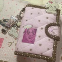 Handmade Star Polka Dot Pink A6 B6 A5 Fabric Book Cover - ArtGalleryZen