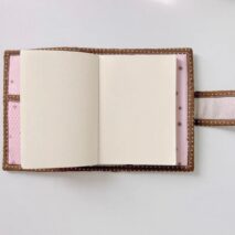 Handmade Star Polka Dot Pink A6 B6 A5 Fabric Book Cover - ArtGalleryZen