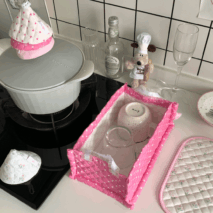Handmade Sweet Heart Tulip Fabric Storage Basket - ArtGalleryZen