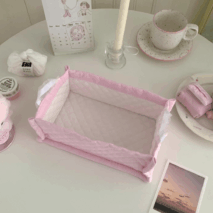 Handmade Sweet Heart Tulip Fabric Storage Basket - ArtGalleryZen