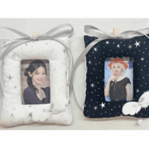 Handmade Wing Star Fabric Photocard Holder Keychain Kpop Card Display - ArtGalleryZen