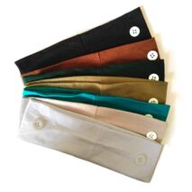 Headband with Buttons for Face Mask Holder - Yoga Sports Workout Turban Headwrap for Doctors Women Men - ArtGalleryZen
