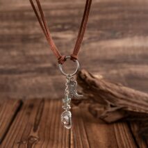 Hippie Cactus Cowboy Hat Boots Pendant Velvet Necklace - ArtGalleryZen