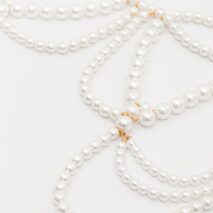 Hollow Chunky Pearl Body Chain Bra - ArtGalleryZen