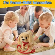 Interactive Plush Puppy Toy - Walking Barking Electronic Pet Dog - ArtGalleryZen