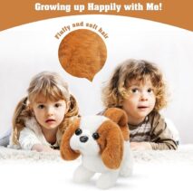 Interactive Plush Puppy Toy - Walking Barking Electronic Pet Dog - ArtGalleryZen