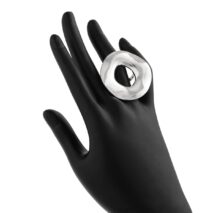 Irregular Gold Silver Plated Chunky Hoop Ring - ArtGalleryZen