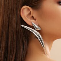 Irregular Gold Silver Plated Statement Earrings - ArtGalleryZen