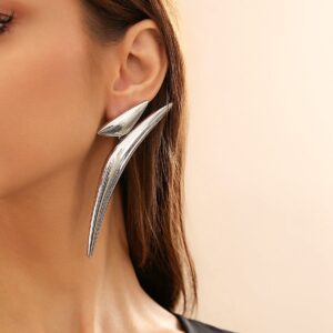 Irregular Gold Silver Plated Statement Earrings - ArtGalleryZen
