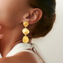 Irregular Gold Silver Plated Waterdrop Dangle Earrings - ArtGalleryZen