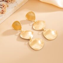 Irregular Gold Silver Plated Waterdrop Dangle Earrings - ArtGalleryZen