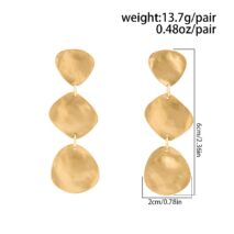 Irregular Gold Silver Plated Waterdrop Dangle Earrings - ArtGalleryZen