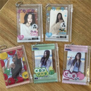 Japanese Style Magazine Candy Bag Kpop Keychain Photocard Holder - ArtGalleryZen