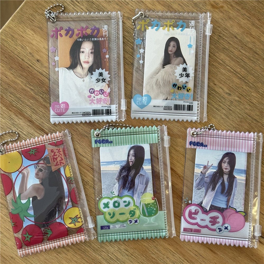 Japanese Style Magazine Candy Bag Kpop Keychain Photocard Holder - ArtGalleryZen