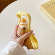 Kawaii 3D Capybara Blowing Bubbles iPhone Case - ArtGalleryZen