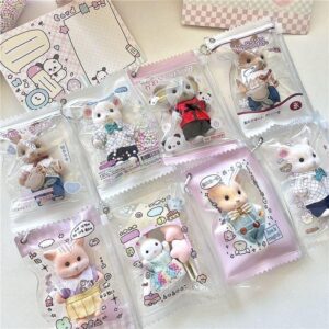 Kawaii Animal Candy Bag Photocard Holder Keychain - PVC Card Case - ArtGalleryZen